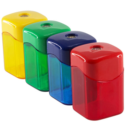 Baumgartens Wave Pencil Sharpener Single Hole ASSORTED Colors (19050)