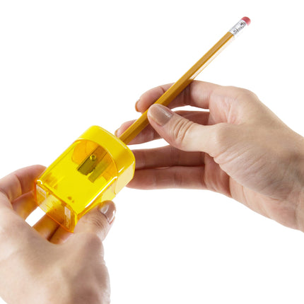 Baumgartens Wave Pencil Sharpener Single Hole ASSORTED Colors (19050)