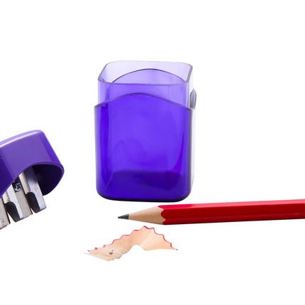 Baumgartens Wave Pencil Sharpener Dual Hole ASSORTED Colors (19060)