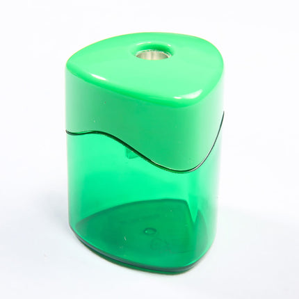 Baumgartens Geo Trio Pencil Sharpener Single Hole ASSORTED Colors (19530)