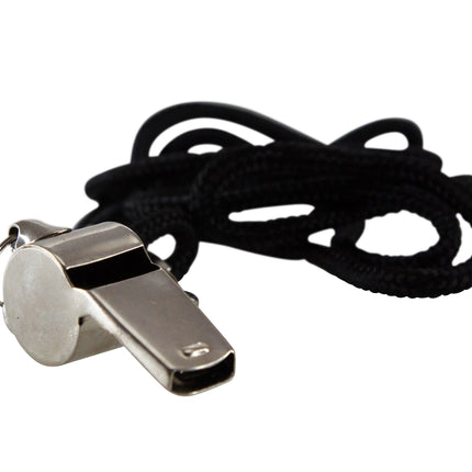 Baumgartens Whistle with Lanyard CHROME
