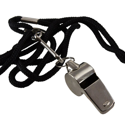 Baumgartens Whistle with Lanyard CHROME