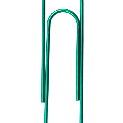 Baumgartens Metallic Vinyl Coated Paper Clips 4" ASSORTED Colors (26740)