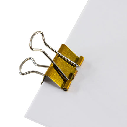 Baumgartens Metallic Designer Binder Clips Medium 5 Pack ASSORTED Colors (29730)