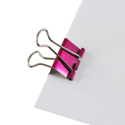 Baumgartens Metallic Designer Binder Clips Large 4 Pack ASSORTED Colors (29740)