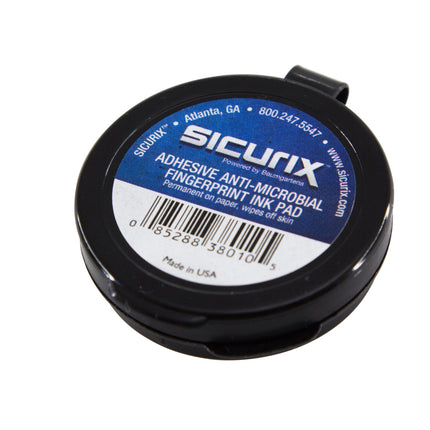 SICURIX Inkless Fingerprint Pad with Adhesive BLACK (38010)