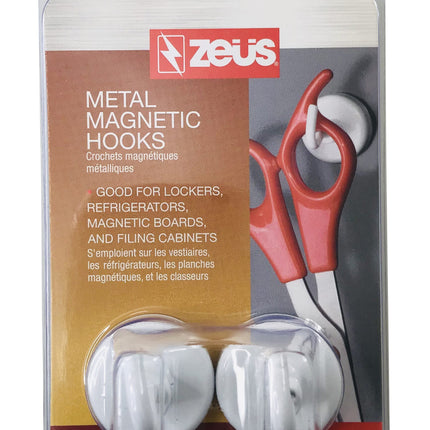 Zeüs Magnetic Hooks 9 lb. 2 Pack WHITE (42400)