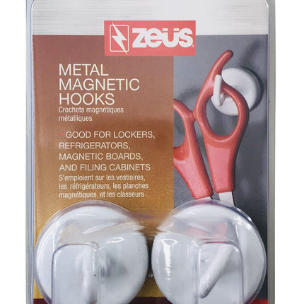 Zeus Magentic Hooks 14 lb. 2 Pack WHITE (42410)