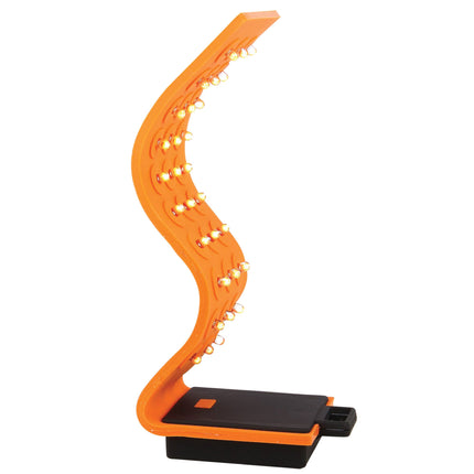Mobile Ops Magnetic Silicone 30 LED Flexible  High Lumens Water-resistant Outdoor Tactical Handsfree Flashlight ORANGE (42670)