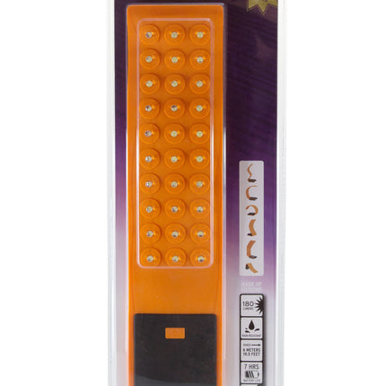 Mobile Ops Magnetic Silicone 30 LED Flexible  High Lumens Water-resistant Outdoor Tactical Handsfree Flashlight ORANGE (42670)