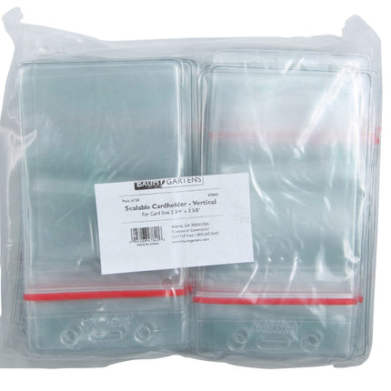 SICURIX Zip Closure Sealable ID Badge Holders Vertical 50 Pack CLEAR (47840)