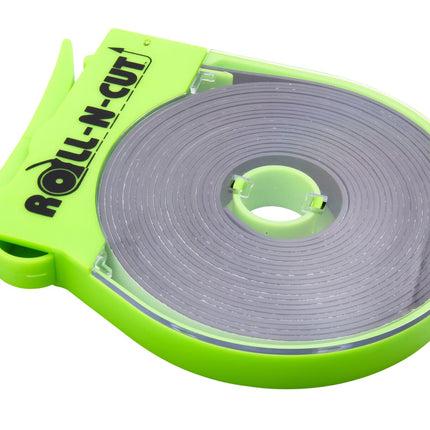 Zeüs Industrial Durable Self-Adhesive Flexible Wide Magnetic Tape Roll and Self-Cutting Dispenser CLEAR (66021)