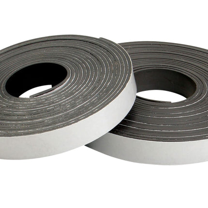 Zeüs Industrial Durable Self-Adhesive Flexible Wide Magnetic Tape Roll REFILL and Self-Cutting Dispenser CLEAR (66022)