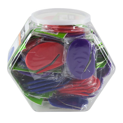 Baumgartens Letter Openers Round Hexagonal Tub Display of 60 Violet (67139)