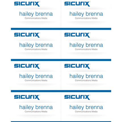 SICURIX Printable Badge Inserts 3 1/2" x 2 1/4" 56 Pack (67660)