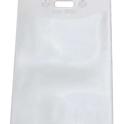 SICURIX Government/Military Size Badge Holders Vertical 50 Pack CLEAR (67880)