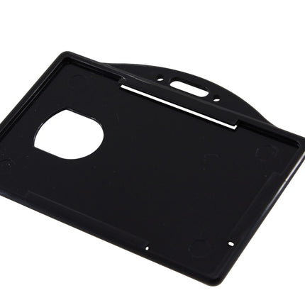 SICURIX Badge Dispensers Horizontal 25 Pack BLACK (68310)
