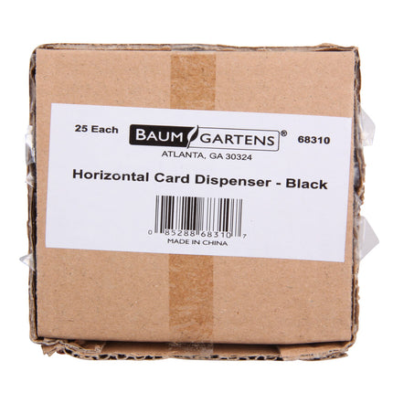 SICURIX Badge Dispensers Horizontal 25 Pack BLACK (68310)
