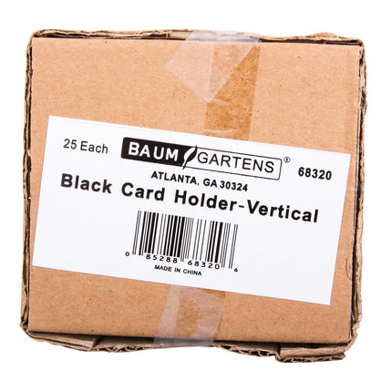 SICURIX Badge Dispensers Vertical 25 Pack BLACK (68320)