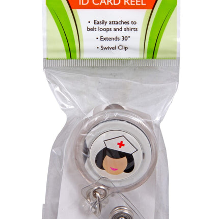 SICURIX Nurse ID Badge Reels Round Belt Clip Strap ASSORTED Colors (68630)