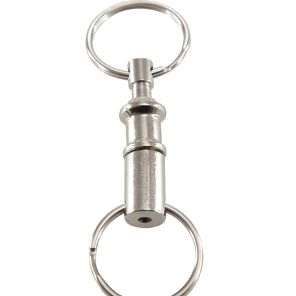 Baumgartens 2 in 1 Key Ring CHROME (68700)