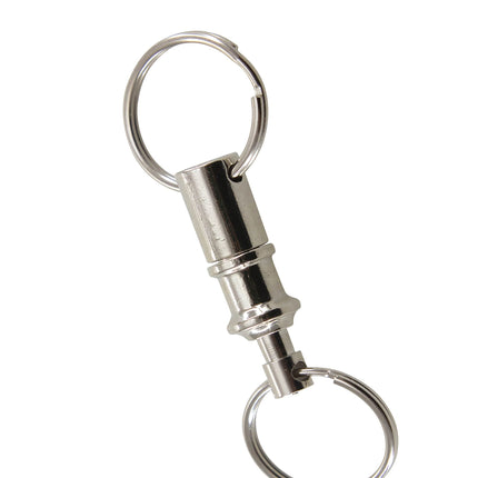 Baumgartens 2 in 1 Key Ring CHROME (68700)