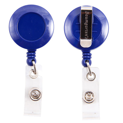 SICURIX Standard ID Badge Reel Round Belt Clip Strap Blue (68823)