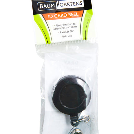 SICURIX Standard ID Badge Reel Round Swivel Spring Clip Strap GREY (68840)