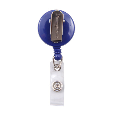 SICURIX Standard ID Badge Reel Round Swivel Spring Clip Strap Blue (68843)
