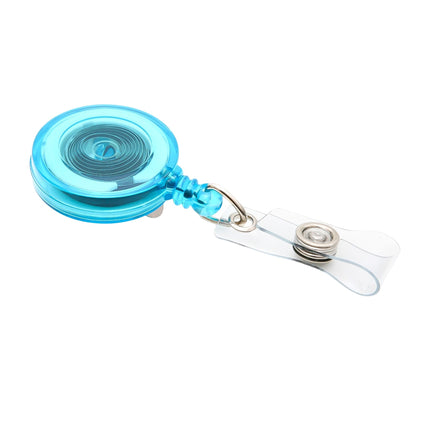 SICURIX Standard ID Badge Reel Round Belt Clip Strap Blue (68853)