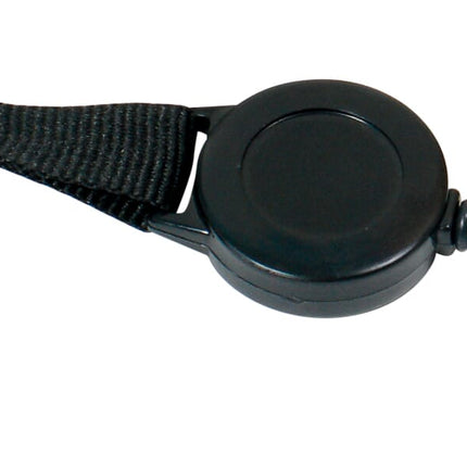 SICURIX Badge Reel Lanyards Badge Reel Flat Style 12 Pack BLACK (68979)