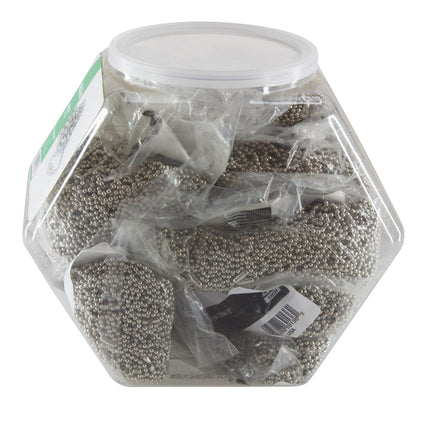 SICURIX Metal Chain Lanyards 36" Other Metal Chain Hexagonal Tub Display of 12 CHROME (69139)