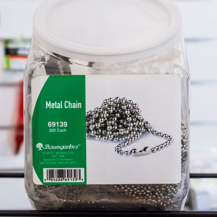SICURIX Metal Chain Lanyards 36" Other Metal Chain Hexagonal Tub Display of 12 CHROME (69139)