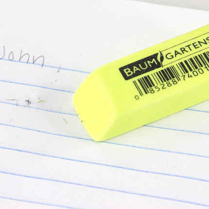 Baumgartens Neon Pencil Erasers Assorted Colors (74001)