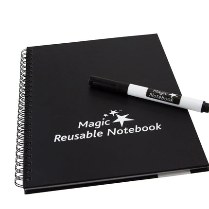 Magic Whiteboard SMALL Magic Notebook (6" x 8.25") Portable Dry-Erase Surface (MW1450)