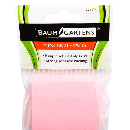 Baumgartens Adhesive Mini Notepad Assorted Colors (77100)