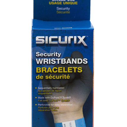 SICURIX Standard Dupont Tyvek Security Wristband