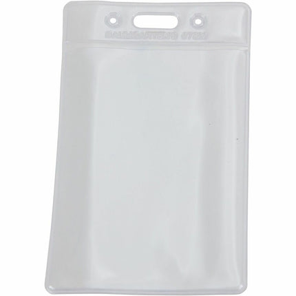SICURIX Standard Badge Holders Vertical 12 Pack CLEAR (67820)