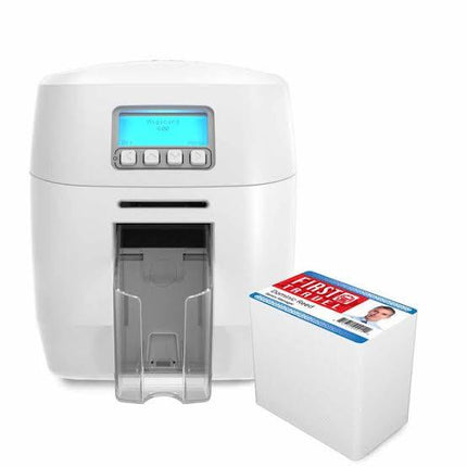 Magicard 600 Uno Single-Sided ID Card Printer with Smart Card Encoder, Wi-Fi, Ethernet & USB – Commercial Dye Sublimation/Thermal Transfer Desktop Badge Printer – Part Number 3652-5004/2 (SRX3652-5004/2)