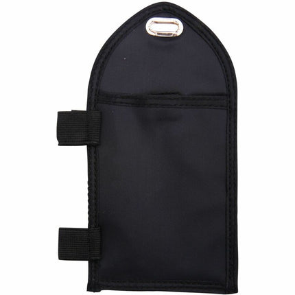 SICURIX Pen Loop ID Neck Pouch Badge Holder Vertical BLACK (55710)