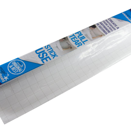 Magic Whiteboard Dry Erase Whiteboard Sheets GRIDDED 3'x4' 25 WHITE Perforated Sheets (MW2125)