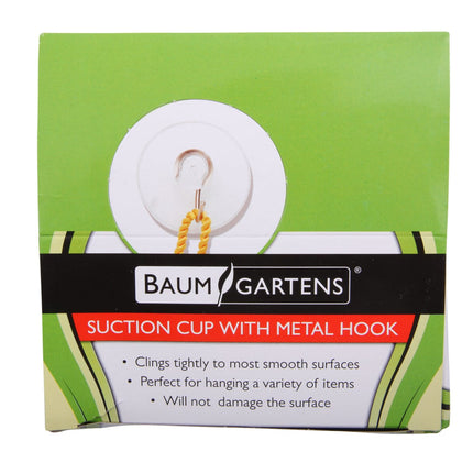 Baumgartens Suction Cups with Hook 50 Pack CLEAR (DG-4001)