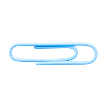Baumgartens Vinyl Coated Paper Clips Jumbo Size 200 Pack ASSORTED Colors (ES-9400)
