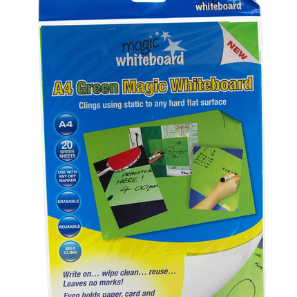 Magic Whiteboard Letter-sized 20 Sheets GREEN (8.25” x 11.75”) Portable (MW1222)