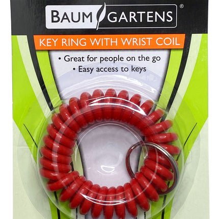 Baumgartens Wrist Coil Keychain ASSORTED Colors (KC-7000)