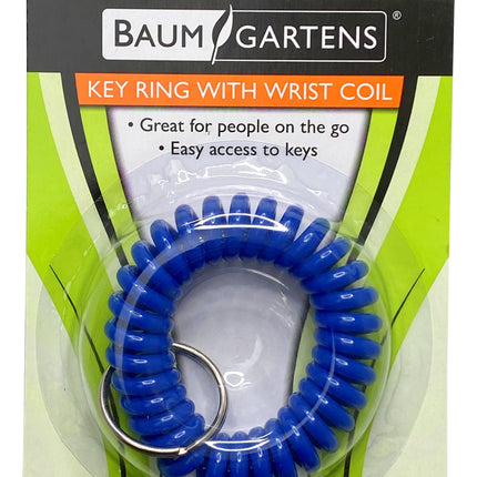 Baumgartens Wrist Coil Keychain ASSORTED Colors (KC-7000)