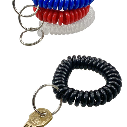 Baumgartens Wrist Coil Keychain ASSORTED Colors (KC-7000)
