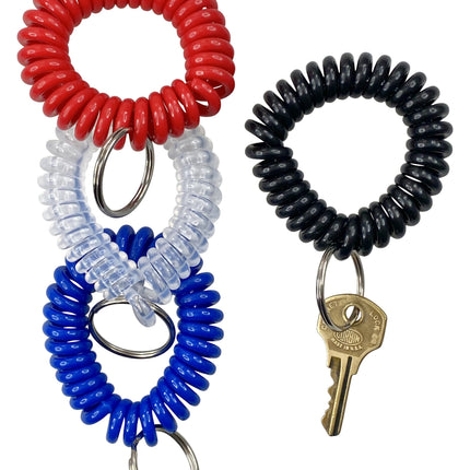 Baumgartens Wrist Coil Keychain ASSORTED Colors (KC-7000)