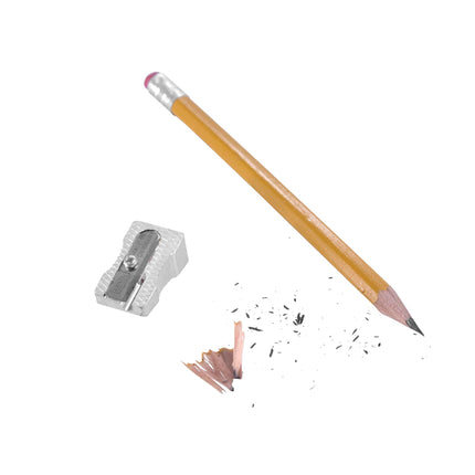 Baumgartens Pencil Sharpener Single Hole SILVER (MR-1201)