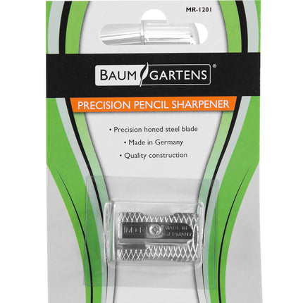 Baumgartens Pencil Sharpener Single Hole SILVER (MR-1201)